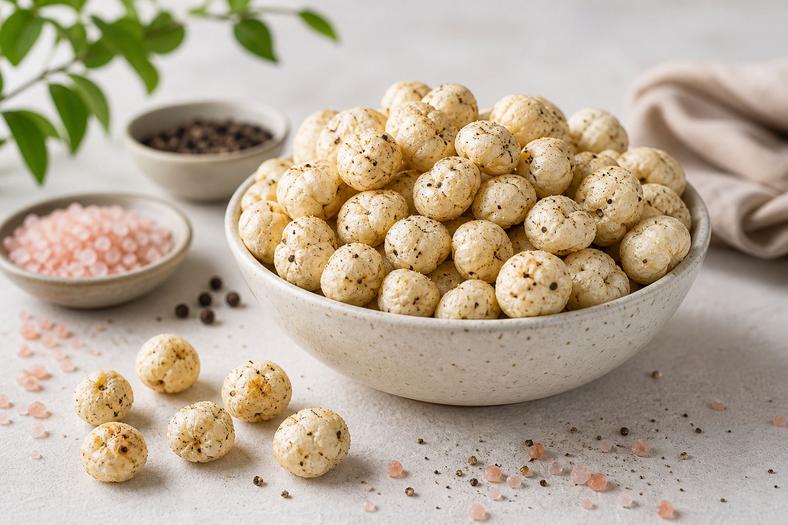Himalayan Salt and Pepper roasted makhana